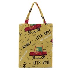 Childish-seamless-pattern-with-dino-driver Classic Tote Bag by Salman4z