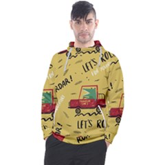 Childish-seamless-pattern-with-dino-driver Men s Pullover Hoodie by Salman4z