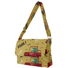 Childish-seamless-pattern-with-dino-driver Full Print Messenger Bag (s) by Salman4z