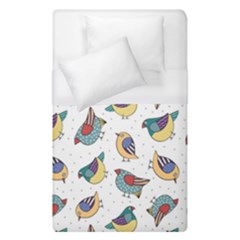 Seamless-pattern-with-hand-drawn-bird-black Duvet Cover (single Size) by Salman4z