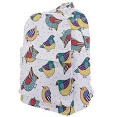 Seamless-pattern-with-hand-drawn-bird-black Classic Backpack by Salman4z