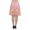 Cute-kawaii-kittens-seamless-pattern Chiffon Wrap Front Skirt View2