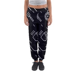 Coffee-background Women s Jogger Sweatpants by Salman4z