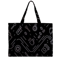 Coffee-background Zipper Mini Tote Bag by Salman4z