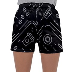 Coffee-background Sleepwear Shorts by Salman4z