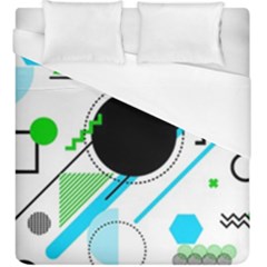 Geometric-shapes-background Duvet Cover (king Size) by Salman4z