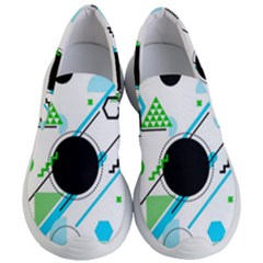 Geometric-shapes-background Women s Lightweight Slip Ons by Salman4z