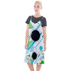 Geometric-shapes-background Camis Fishtail Dress by Salman4z