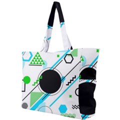 Geometric-shapes-background Simple Shoulder Bag by Salman4z