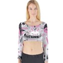 Big-set-with-cute-cartoon-animals-bear-panda-bunny-penguin-cat-fox Long Sleeve Crop Top View1