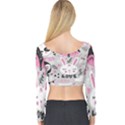 Big-set-with-cute-cartoon-animals-bear-panda-bunny-penguin-cat-fox Long Sleeve Crop Top View2