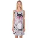 Big-set-with-cute-cartoon-animals-bear-panda-bunny-penguin-cat-fox Sleeveless Satin Nightdress View1