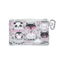 Big-set-with-cute-cartoon-animals-bear-panda-bunny-penguin-cat-fox Canvas Cosmetic Bag (Small) View2