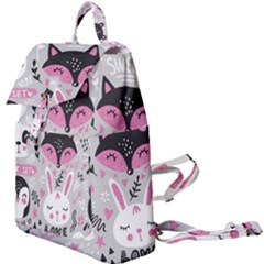 Big-set-with-cute-cartoon-animals-bear-panda-bunny-penguin-cat-fox Buckle Everyday Backpack by Salman4z