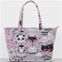 Big-set-with-cute-cartoon-animals-bear-panda-bunny-penguin-cat-fox Back Pocket Shoulder Bag  View1