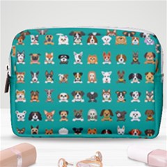 Different-type-vector-cartoon-dog-faces Make Up Pouch (medium) by Salman4z