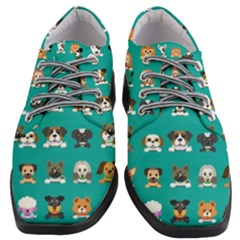 Different-type-vector-cartoon-dog-faces Women Heeled Oxford Shoes by Salman4z