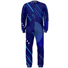 Classic-blue-background-abstract-style Onepiece Jumpsuit (men) by Salman4z