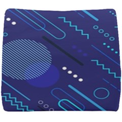 Classic-blue-background-abstract-style Seat Cushion by Salman4z