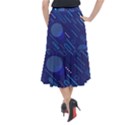 Classic-blue-background-abstract-style Midi Mermaid Skirt View2