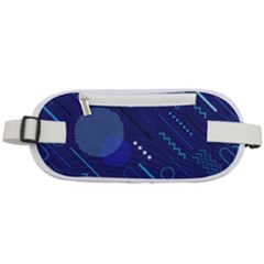 Classic-blue-background-abstract-style Rounded Waist Pouch by Salman4z