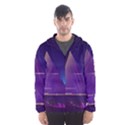 Egyptian-pyramids-night-landscape-cartoon Men s Hooded Windbreaker View1