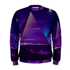 Egyptian-pyramids-night-landscape-cartoon Men s Sweatshirt by Salman4z