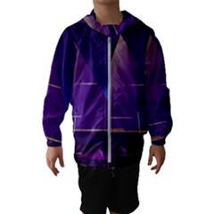 Egyptian-pyramids-night-landscape-cartoon Kids  Hooded Windbreaker by Salman4z