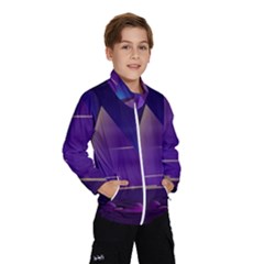 Egyptian-pyramids-night-landscape-cartoon Kids  Windbreaker by Salman4z