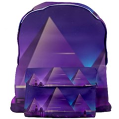 Egyptian-pyramids-night-landscape-cartoon Giant Full Print Backpack by Salman4z