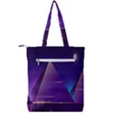 Egyptian-pyramids-night-landscape-cartoon Double Zip Up Tote Bag View2