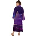 Egyptian-pyramids-night-landscape-cartoon Maxi Kimono View2