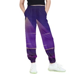 Egyptian-pyramids-night-landscape-cartoon Kids  Elastic Waist Pants by Salman4z