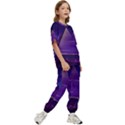 Egyptian-pyramids-night-landscape-cartoon Kids  Tee and Pants Sports Set View3