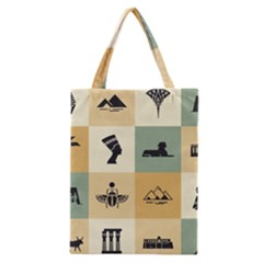 Egyptian-flat-style-icons Classic Tote Bag by Salman4z