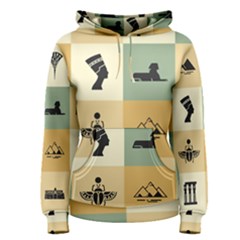 Egyptian-flat-style-icons Women s Pullover Hoodie by Salman4z