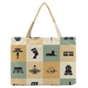 Egyptian-flat-style-icons Zipper Medium Tote Bag View1