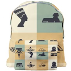 Egyptian-flat-style-icons Giant Full Print Backpack by Salman4z