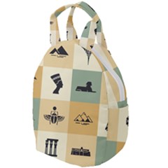 Egyptian-flat-style-icons Travel Backpacks by Salman4z