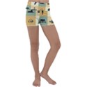 Egyptian-flat-style-icons Kids  Lightweight Velour Yoga Shorts View1