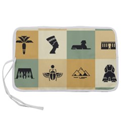 Egyptian-flat-style-icons Pen Storage Case (l) by Salman4z