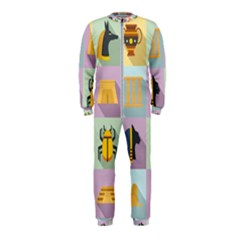 Egypt-icons-set-flat-style Onepiece Jumpsuit (kids) by Salman4z