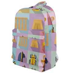 Egypt-icons-set-flat-style Classic Backpack by Salman4z