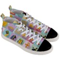 Egypt-icons-set-flat-style Men s Mid-Top Canvas Sneakers View3