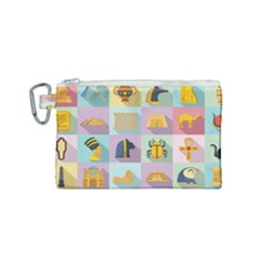 Egypt-icons-set-flat-style Canvas Cosmetic Bag (small) by Salman4z