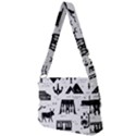 Dark-seamless-pattern-symbols-landmarks-signs-egypt --- Full Print Messenger Bag (S) View2