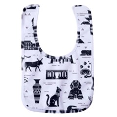 Dark-seamless-pattern-symbols-landmarks-signs-egypt --- Baby Bib by Salman4z