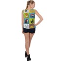 Egypt-travel-items-icons-set-flat-style Bubble Hem Chiffon Tank Top View2