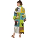 Egypt-travel-items-icons-set-flat-style Maxi Kimono View2