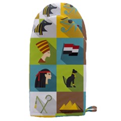 Egypt-travel-items-icons-set-flat-style Microwave Oven Glove by Salman4z